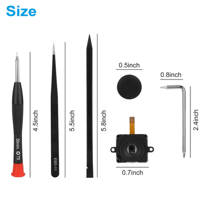 14in1 Repair Tool Kit For Oculus Quest 2 Controller 3D Analog Joystick Thumb Cap Replacement 3