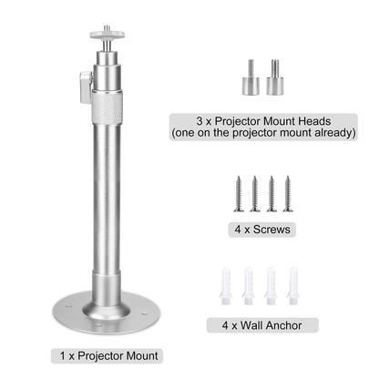 Universal 360 Swivel Mini Projector Ceiling Wall Mount Holder Adjustable Bracket For HD LCD DLP Pro 6