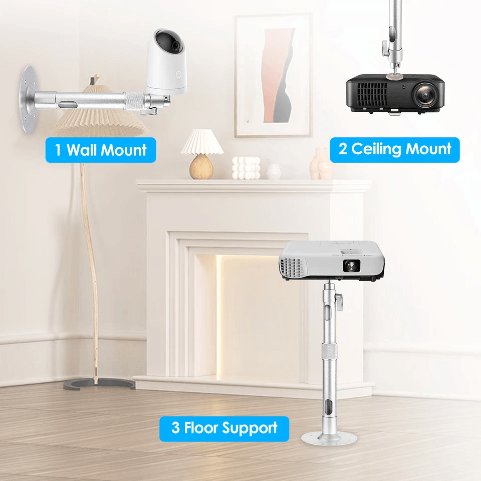 Universal 360 Swivel Mini Projector Ceiling Wall Mount Holder Adjustable Bracket For HD LCD DLP Pro 4
