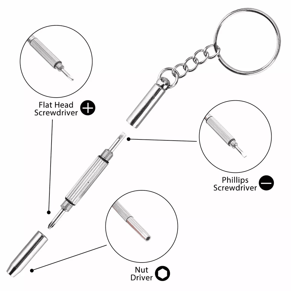 Eyeglass Screws And Nut Nose Pads Repair Kit 1000pcs Optical Repair Tool Kit With Screwdrivers Twee 5
