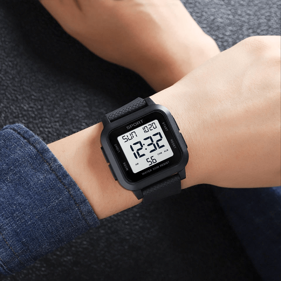 Fashion Mens Sports Watch LED Large Digital Waterproof Wristwatch For Outdoor  Casual Use 1