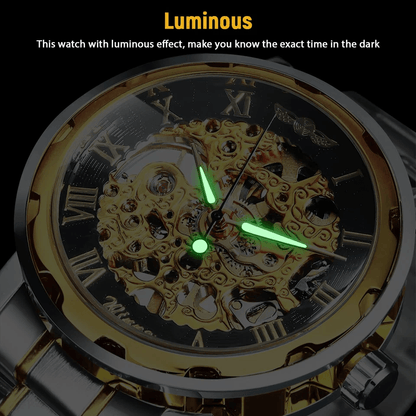 Mens Luxury Watch Waterproof Stainless Steel Automatic Mechanical Wristwatch With Roman Numerals An 5