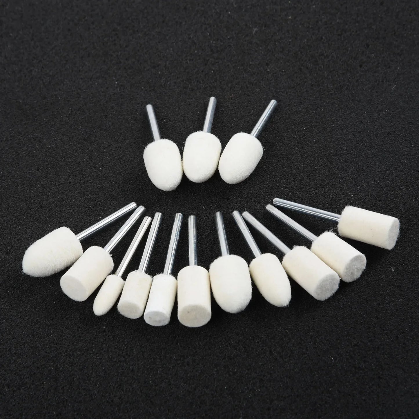 Premium Felt Polishing Buffing Wheels Set, Rotary Tool Accessories for Jewelry, Wood & Metal