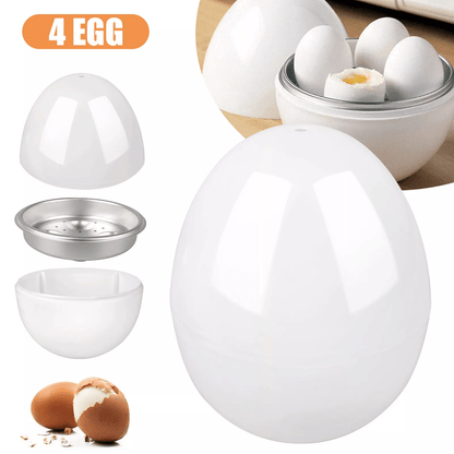 Microwave Safe Egg Boiler Cooker, Egg Capacity Ball Shape Steamer for Hard or Soft Boiled Eggs, Adjustable Kitchen Tool