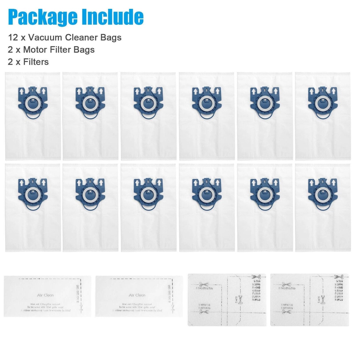 Disposable Vacuum Cleaner Bags For S2 S5 S8 C1 C2 C3 Series 4