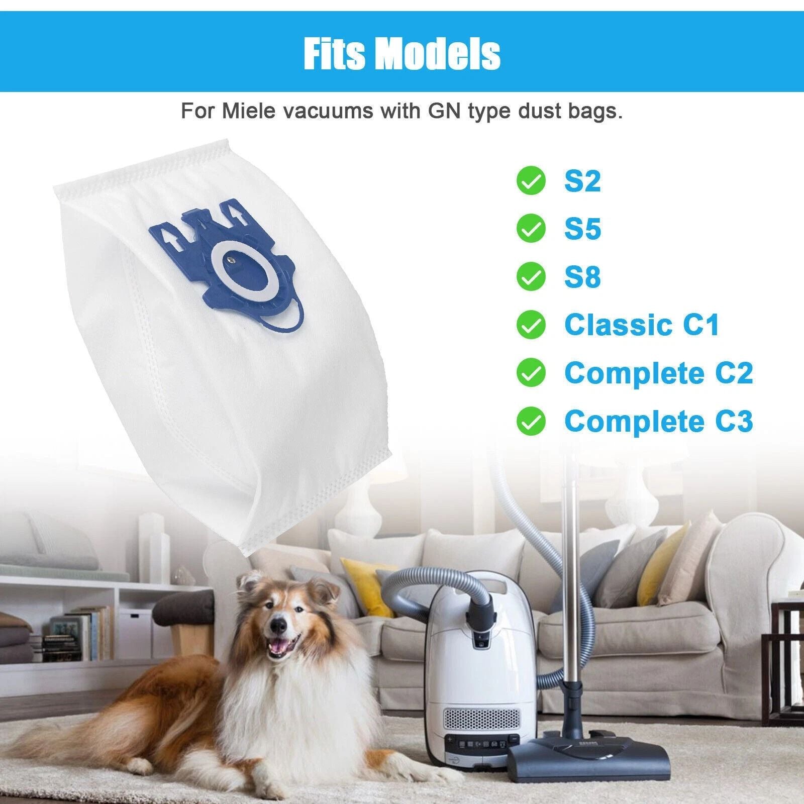 Disposable Vacuum Cleaner Bags For S2 S5 S8 C1 C2 C3 Series 1