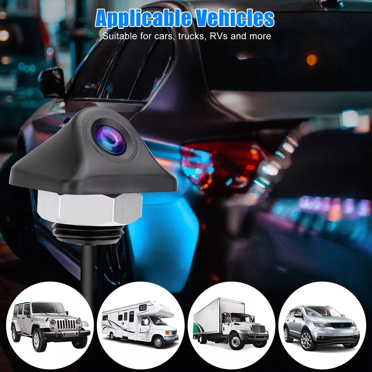 Universal Car Rear View Camera Auto Parking Reverse Backup Camera with Night Vision Waterproof
