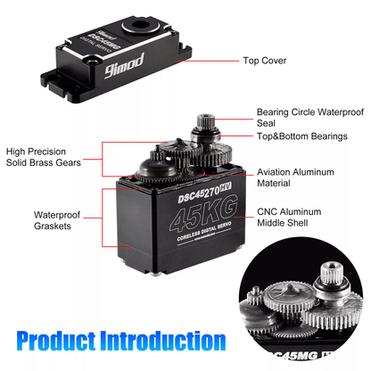 Metal Gear Digital Servo Waterproof High Torque  Speed Coreless Motor For RC Car Truck Crawler 5