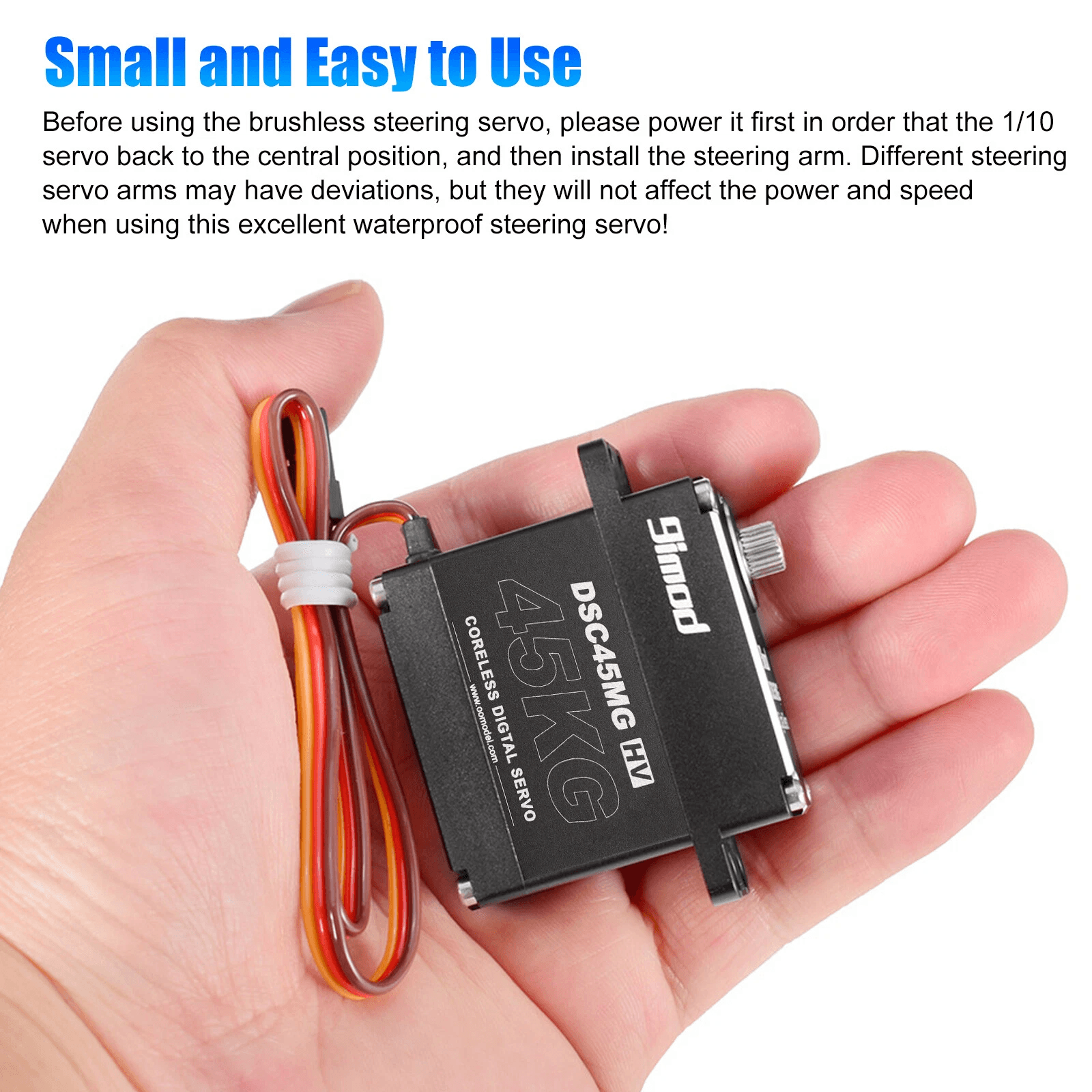 Metal Gear Digital Servo Waterproof High Torque  Speed Coreless Motor For RC Car Truck Crawler 4