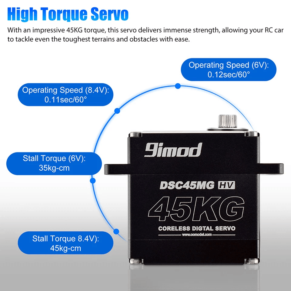 Metal Gear Digital Servo Waterproof High Torque  Speed Coreless Motor For RC Car Truck Crawler 3