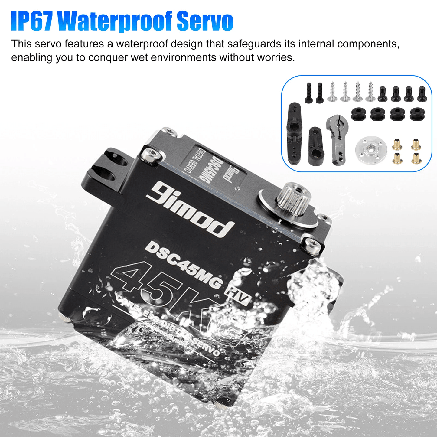 Metal Gear Digital Servo Waterproof High Torque  Speed Coreless Motor For RC Car Truck Crawler 2