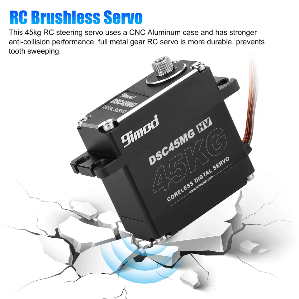 Metal Gear Digital Servo Waterproof High Torque  Speed Coreless Motor For RC Car Truck Crawler 1