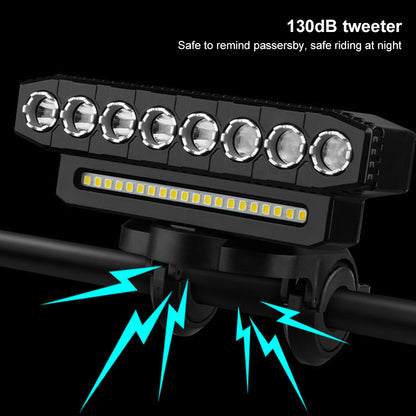LED Bike Front Light 8 LED Bicycle Headlight USB Charging 6 Lighting Modes Driving Fog Lamp 4