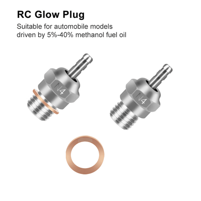 Hot Glow Plug Durable Set For Traxxas TMaxx Volcano RC Cars 1