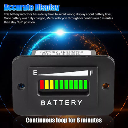 Battery Indicator Meter Gauge for 36V EZGO Club Car Yamaha Golf Cart Boat  ATV Voltage Tester