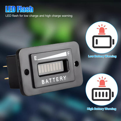 Battery Indicator Meter Gauge for 36V EZGO Club Car Yamaha Golf Cart Boat  ATV Voltage Tester