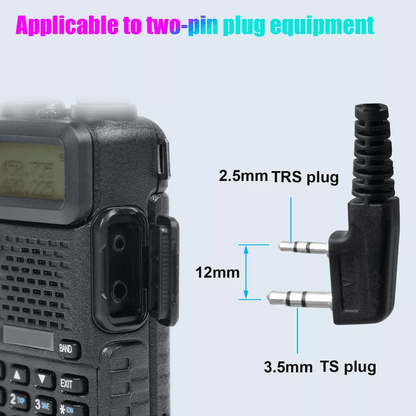 FBIStyle Security Walkie Talkies Earpiece Earphone Mic Radio 2
