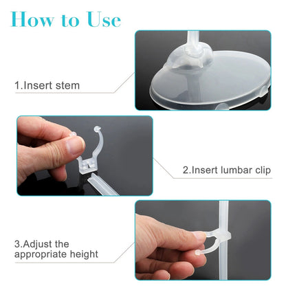 Doll Display Stand Transparent Model Holder  Shelf Support 1