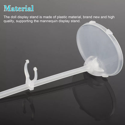 Doll Display Stand Transparent Model Holder  Shelf Support 2