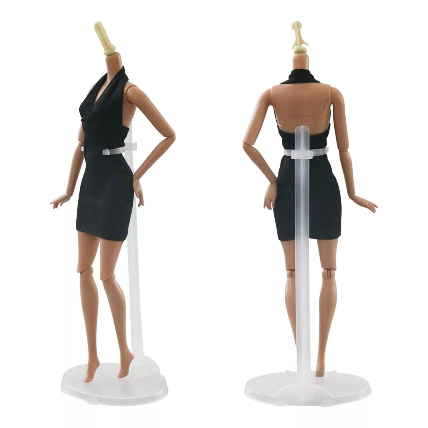 Doll Display Stand Transparent Model Holder & Shelf Support