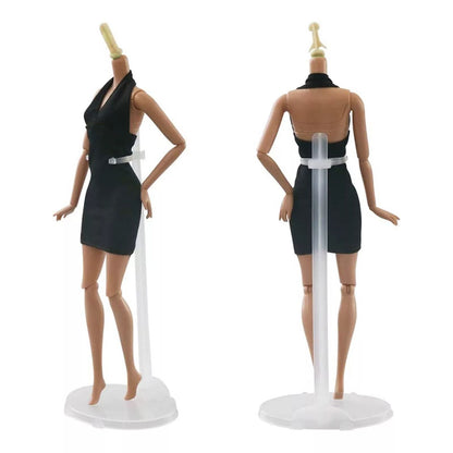 Doll Display Stand Transparent Model Holder & Shelf Support