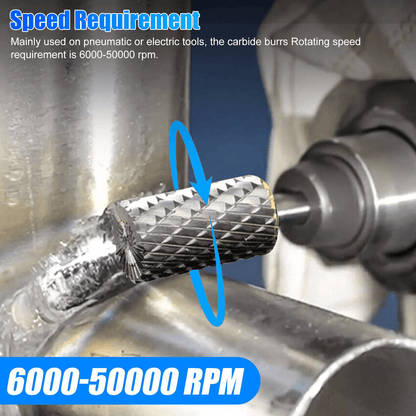 Shank Double Cut Tungsten Steel Carbide Rotary Burr Die Grinder Bits For Fast Material Removal And  4