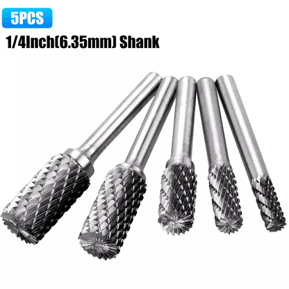 Shank Double Cut Tungsten Steel Carbide Rotary Burr Die Grinder Bits for Fast Material Removal and Long Tool Life