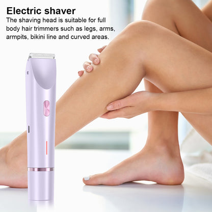 DualHead Womens Electric Shaver  Pubic Hair Trimmer  Bikini Shaver With Detachable Heads For Sensit 4