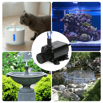Aquarium Flow Adjustable Submersible Water Pump For Pond Fountain  Hydroponics 3
