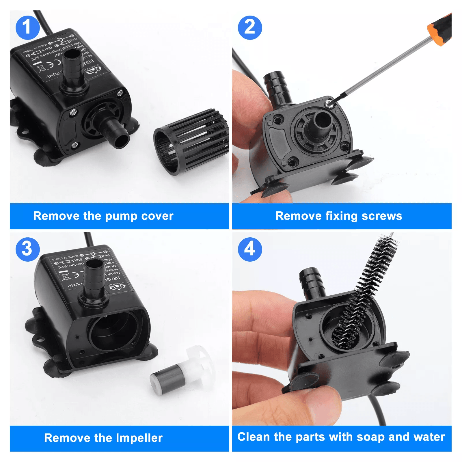 Aquarium Flow Adjustable Submersible Water Pump For Pond Fountain  Hydroponics 4