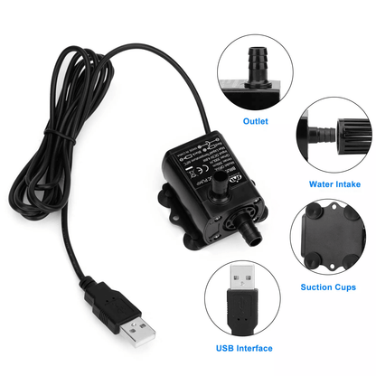 Aquarium Flow Adjustable Submersible Water Pump For Pond Fountain  Hydroponics 1