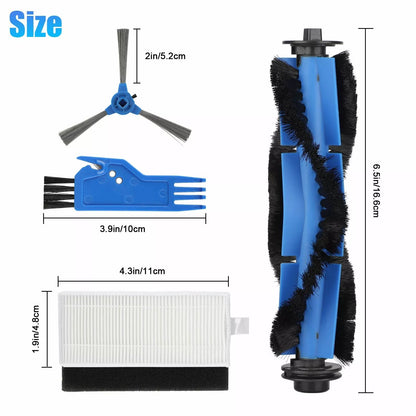 Genuine Replacement Brushes  Filter for Eufy RoboVac 11S 30C 25C 35C Premium Cleaning Parts Kit