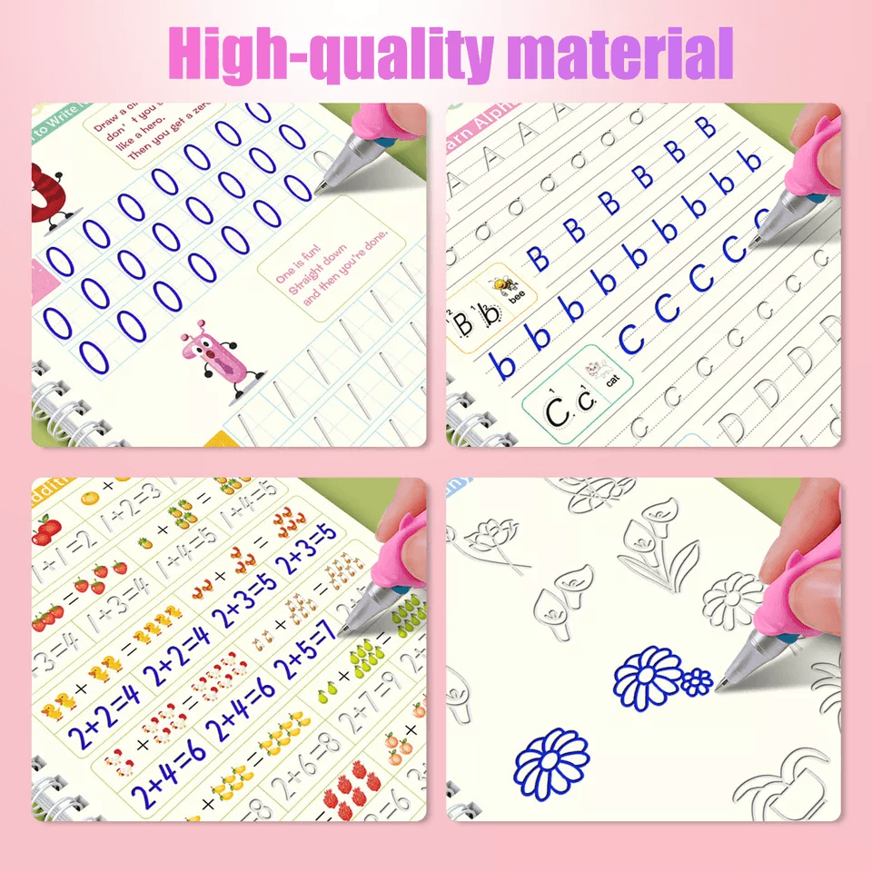 16in1 Magic Practice Copybook Set Reusable Handwriting Book For Kids Alphabet Number Math And Drawi 4