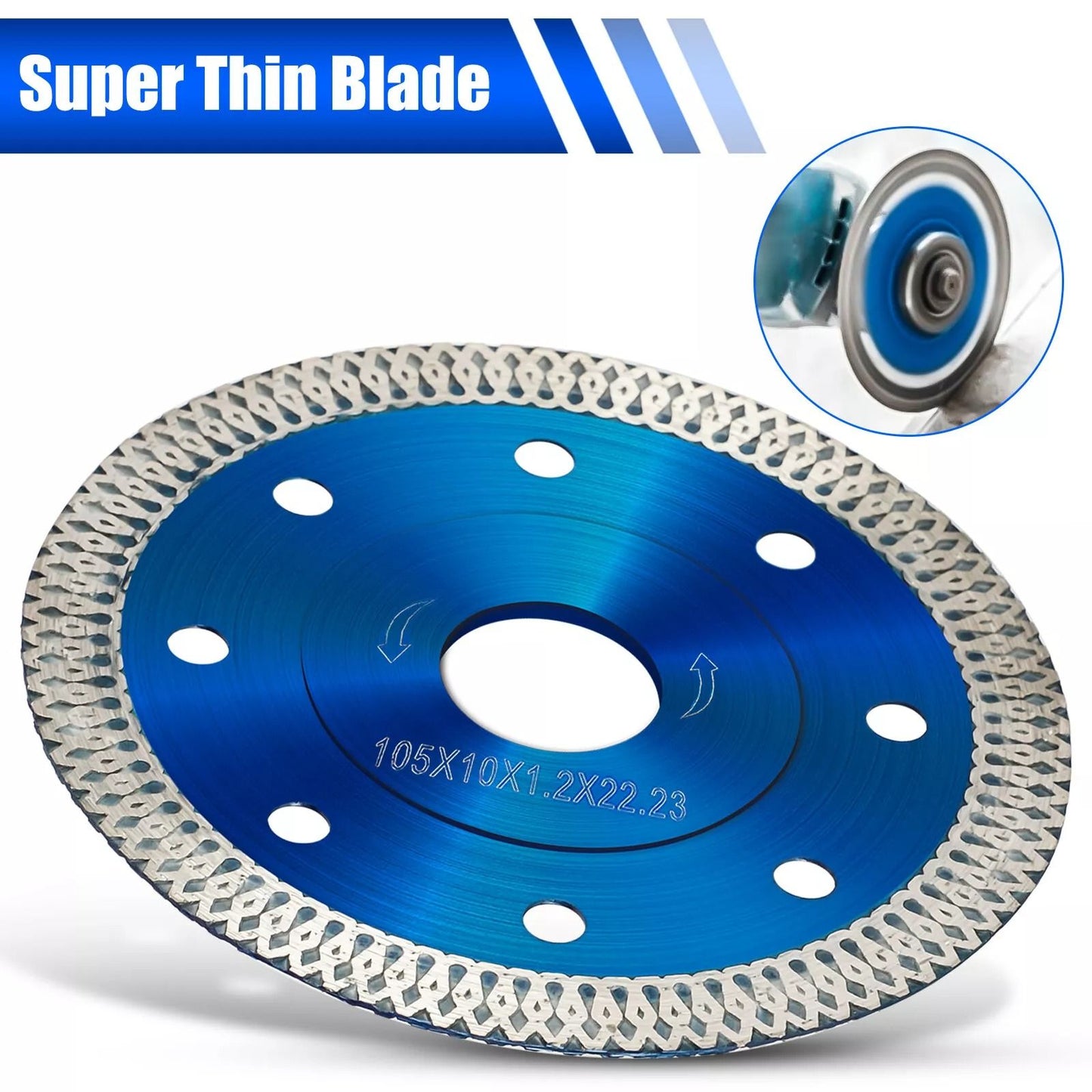 Turbo Diamond Grinder Blade WetDry Cutting Disc For Porcelain Tile  Stone 4