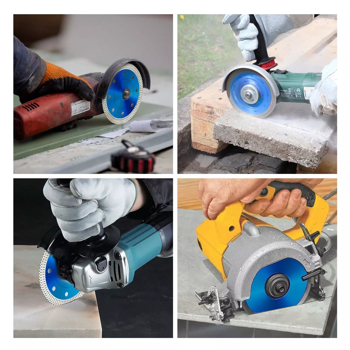 Turbo Diamond Grinder Blade Wet/Dry Cutting Disc for Porcelain Tile & Stone