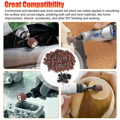 384Pcs Sanding Drum Kit Nail Sander Drill Bit Set For Dremel  Rotary Tools 4