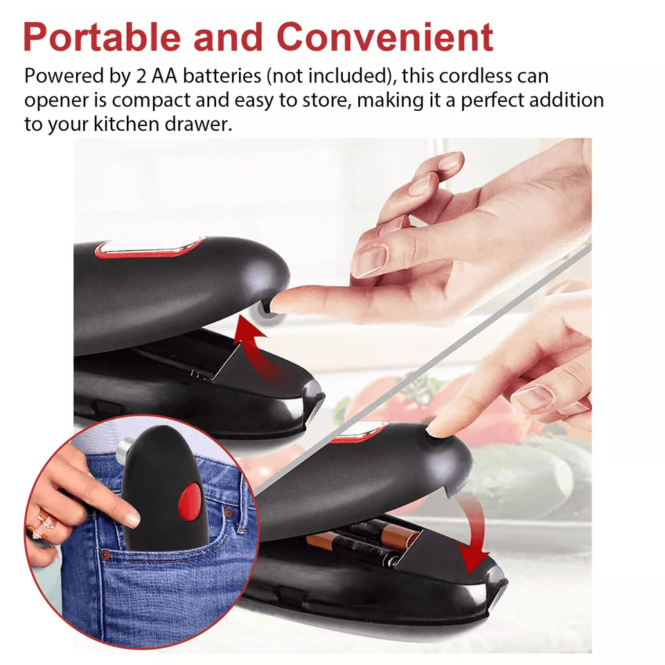 Electric Commercial Can Opener Automatic HandsFree Smooth Edge Stainless Steel Kitchen Tool 2