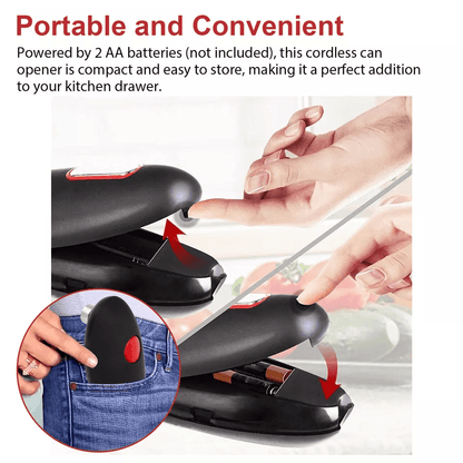 Electric Commercial Can Opener Automatic HandsFree Smooth Edge Stainless Steel Kitchen Tool 2