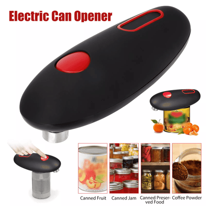 Electric Commercial Can Opener Automatic Hands-Free Smooth Edge Stainless Steel Kitchen Tool