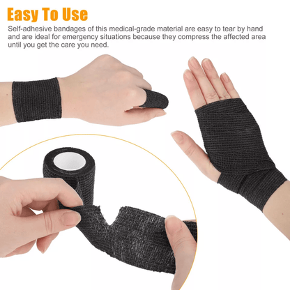 Cohesive Elastic Wrap Grip Tape Tattoo Self Adhesive Bandage For Wound Care Sports Ankle Support An 3
