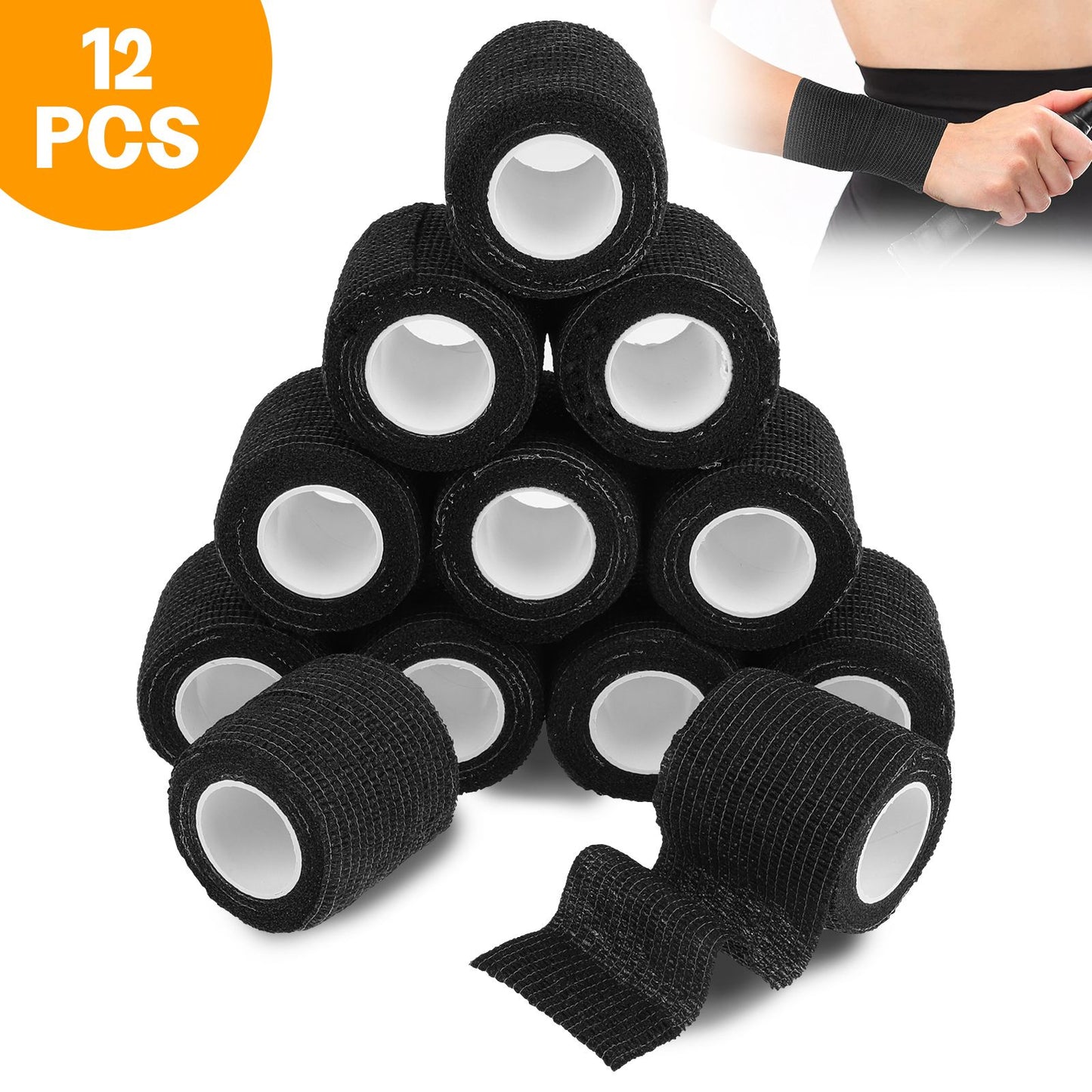 Cohesive Elastic Wrap Grip Tape Tattoo Self Adhesive Bandage For Wound Care Sports Ankle Support An 6