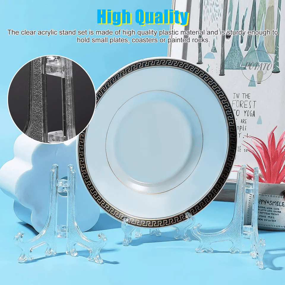 Foldable Easel Display Stand For Plates Picture Frames Cards  Photos 2