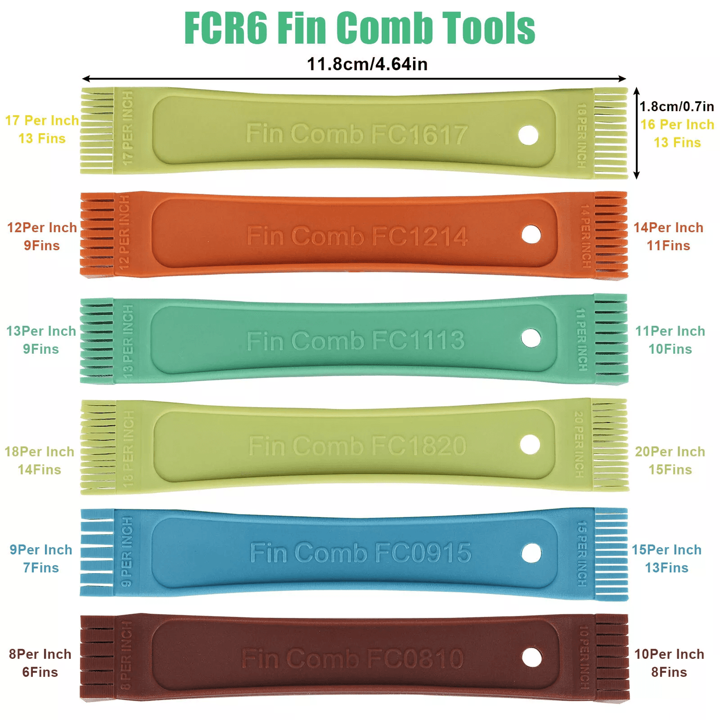 Air Conditioner Fin Cleaner Set Condenser Fin Comb  Straightener Cleaning Brush Tool Kit For AC Mai 1