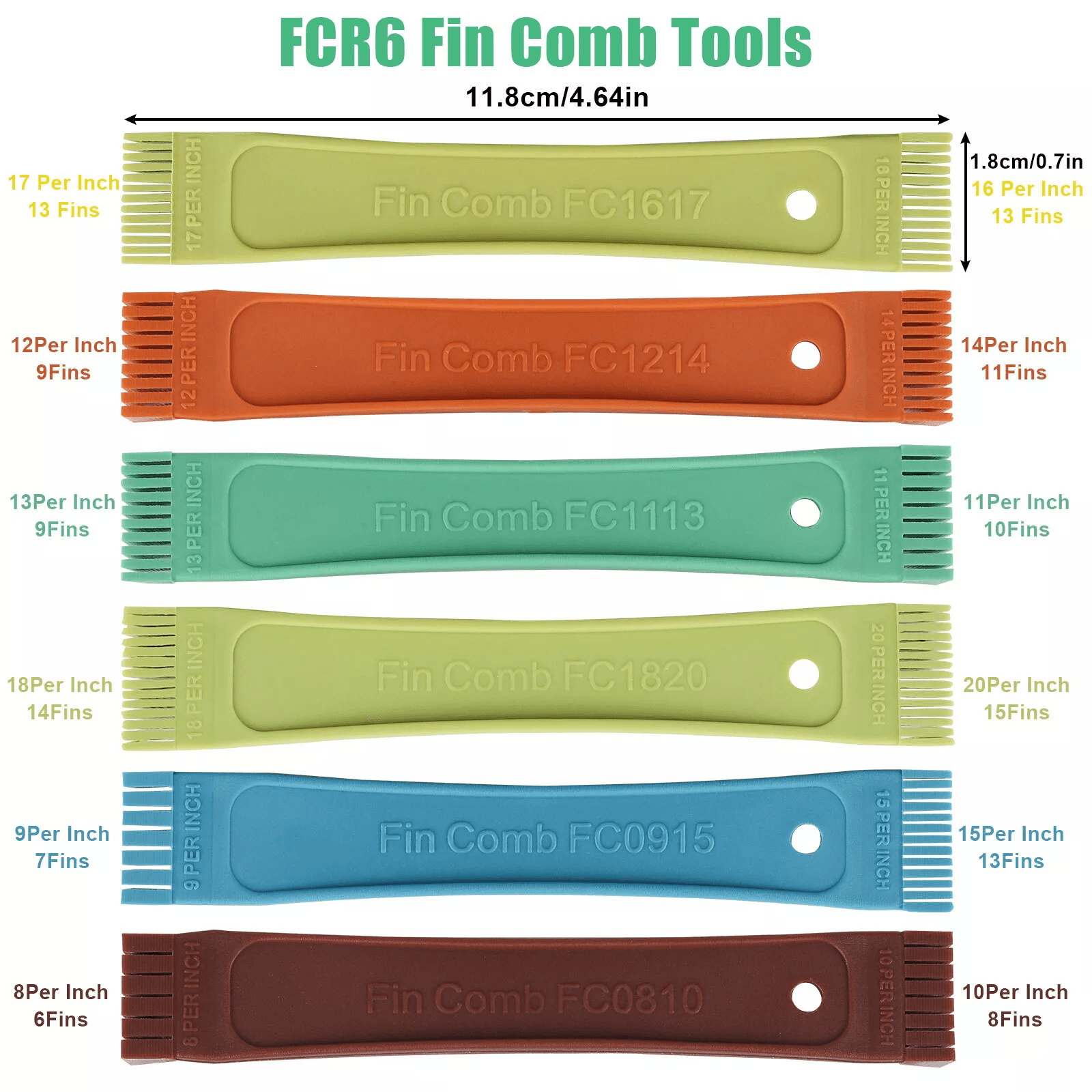 Air Conditioner Fin Cleaner Set Condenser Fin Comb  Straightener Cleaning Brush Tool Kit For AC Mai 1