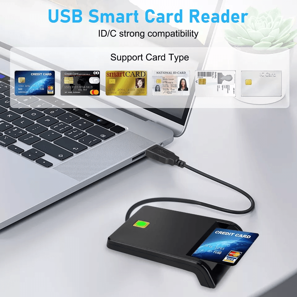Smart Card Reader DOD Military CAC ID Compatible With Windows  Mac OS 1