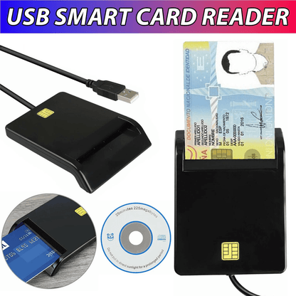 Smart Card Reader, DOD Military CAC ID Compatible with Windows & Mac OS