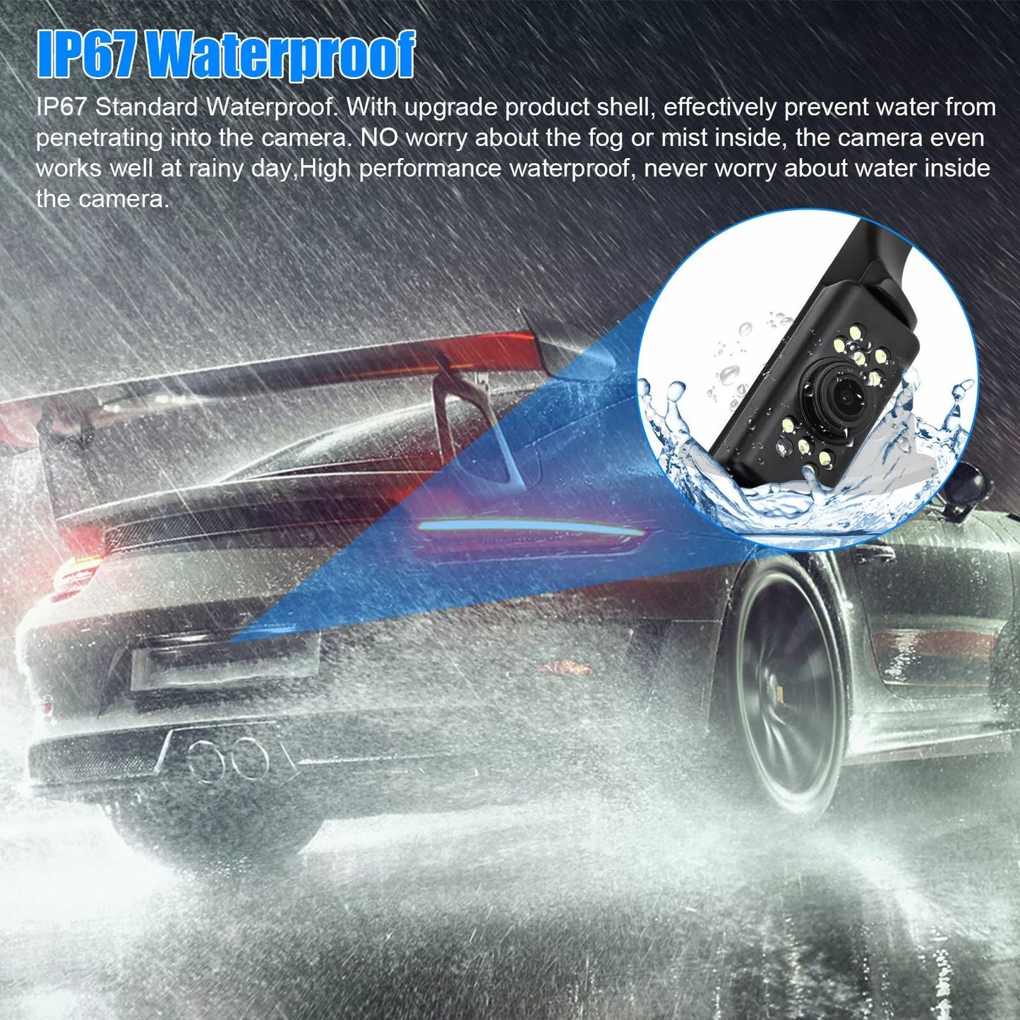 Car Backup Camera System HD Reverse Parking Camera With Night Vision IP67 Waterproof  Easy Installa 3