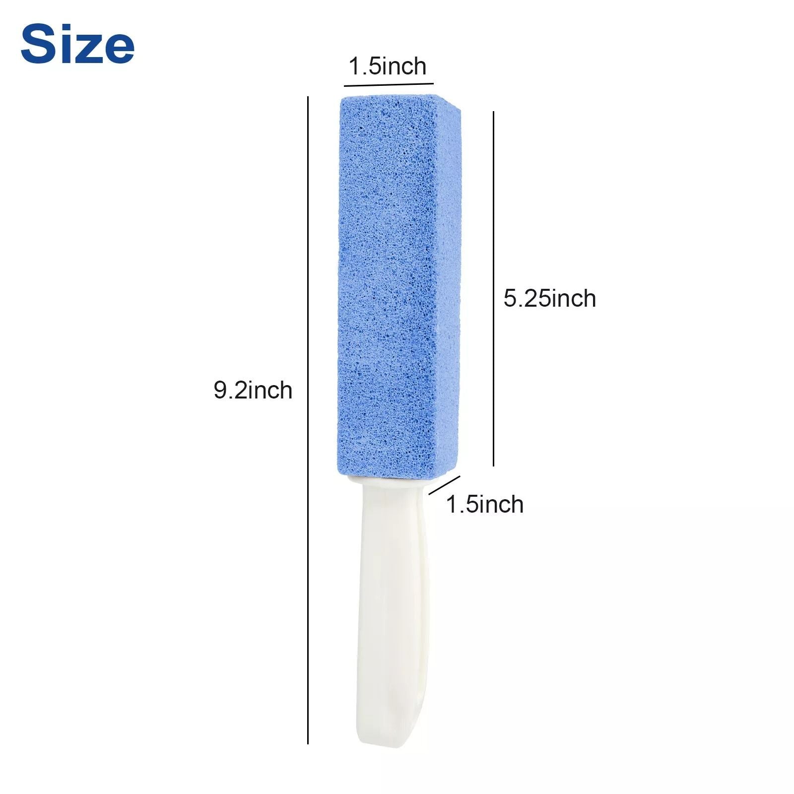 4 PCS Pumice Stone Cleaning Tool Heavy Duty Handle Toilet Scouring Stain Remover for Limescale  Har