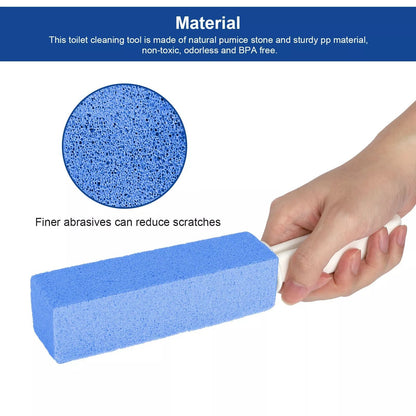 4 PCS Pumice Stone Cleaning Tool Heavy Duty Handle Toilet Scouring Stain Remover For Limescale  Har