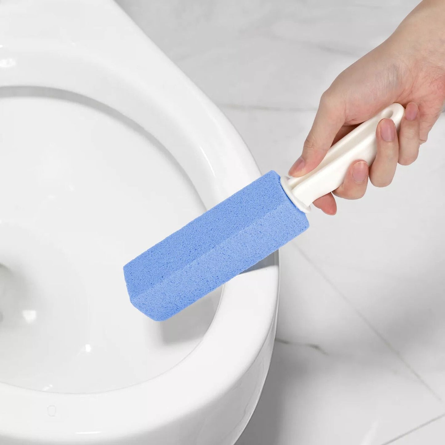 4 PCS Pumice Stone Cleaning Tool Heavy Duty Handle Toilet Scouring Stain Remover for Limescale & Hard Water